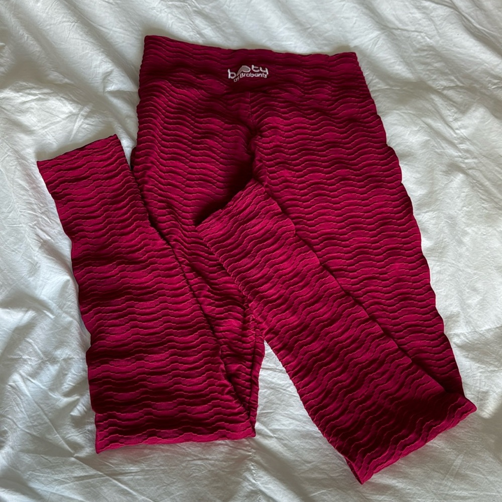 Booty By Brabents Maroon Original Leggings